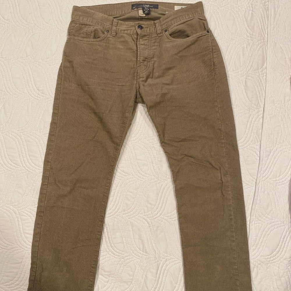 H&M L.O.G.G. slim corduroy pants US 29